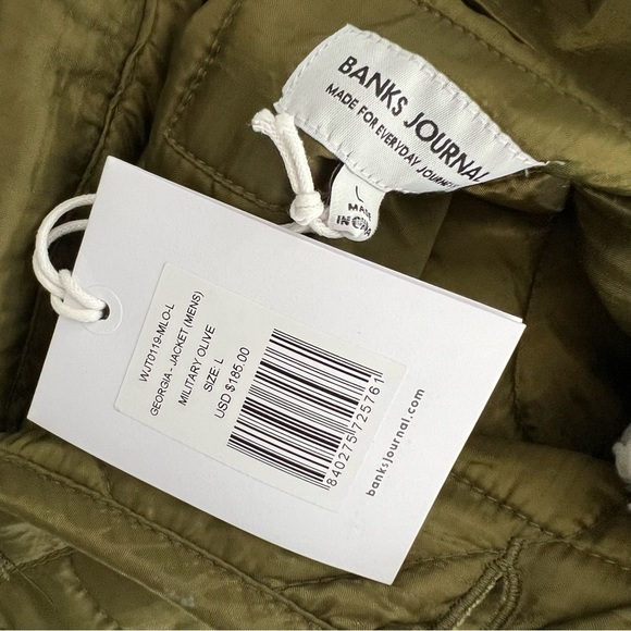 NWT Banks Journal Georgia Jacket Sherpa Collar Mid-Weight Quilted Weave XL M - Picture 8 of 16